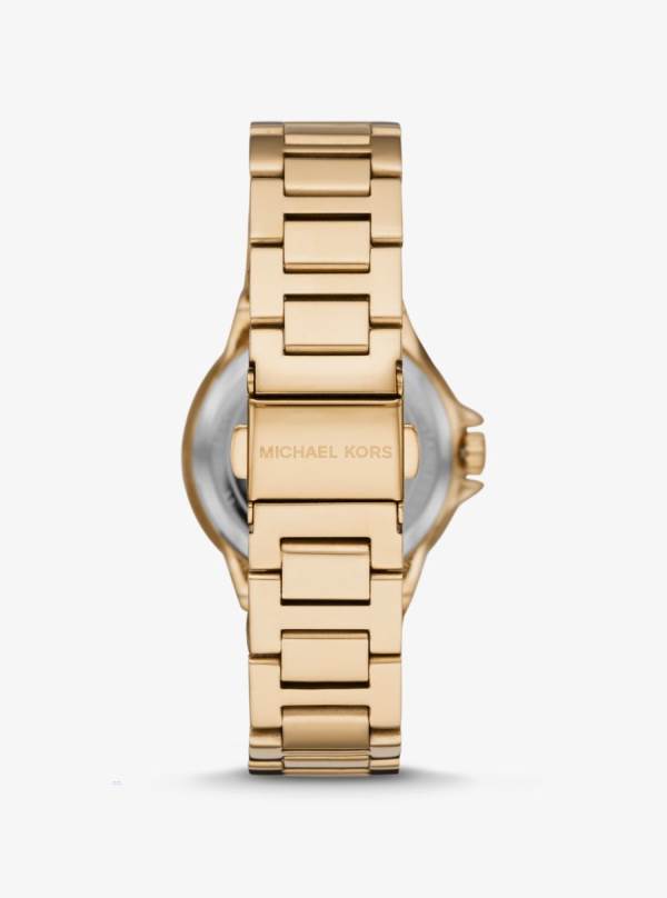 Damske Gold-tone Hodinky Michael Kors Mini Camille Pavé Zlate - Hodinky Michael Kors Akcia | QCTZN-0352